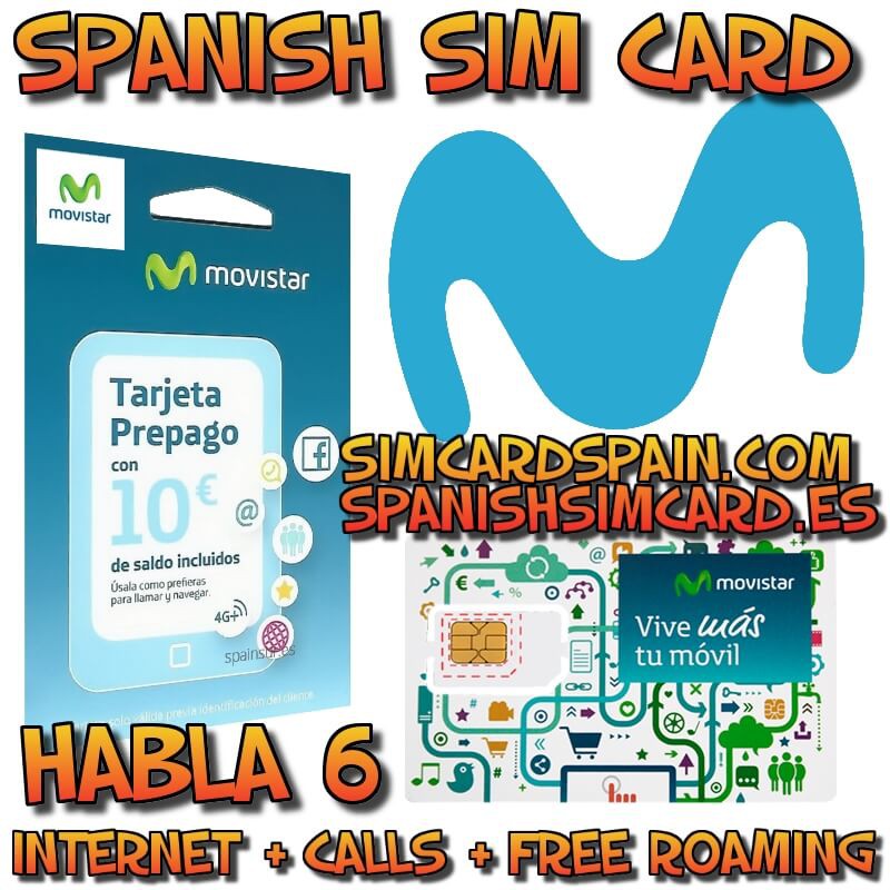 Tarjeta SIM Prepago Viajes España y Europa - Movistar